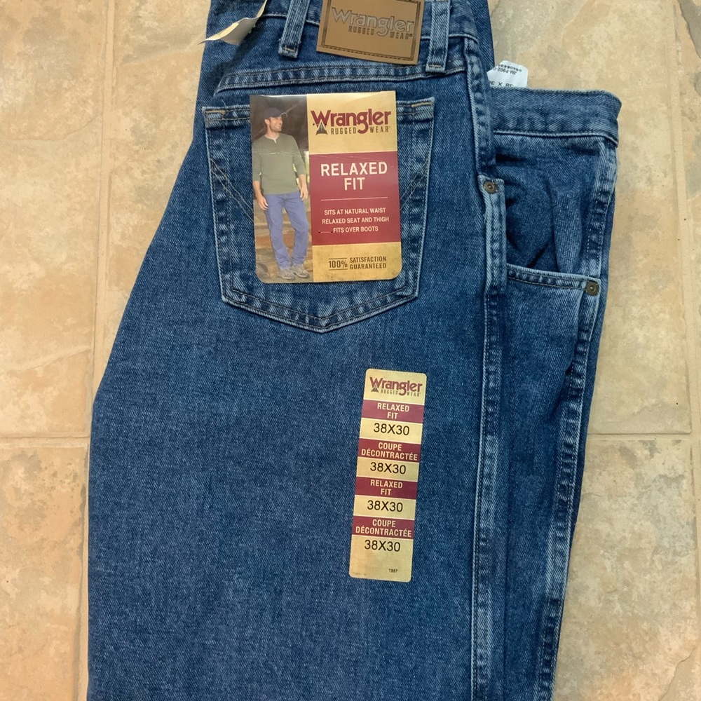 Mens Wrangler Relaxed Fit Jeans